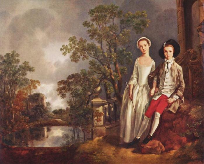 GAINSBOROUGH, Thomas Portrat des Heneage Lloyd und seiner Schwester